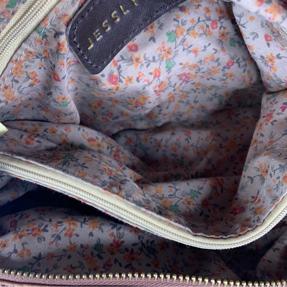 Jesslyn Blake - Anthropologie Large Brown Pebbled Leather Shoulder Bag 17x9x6 - Picture 13 of 15